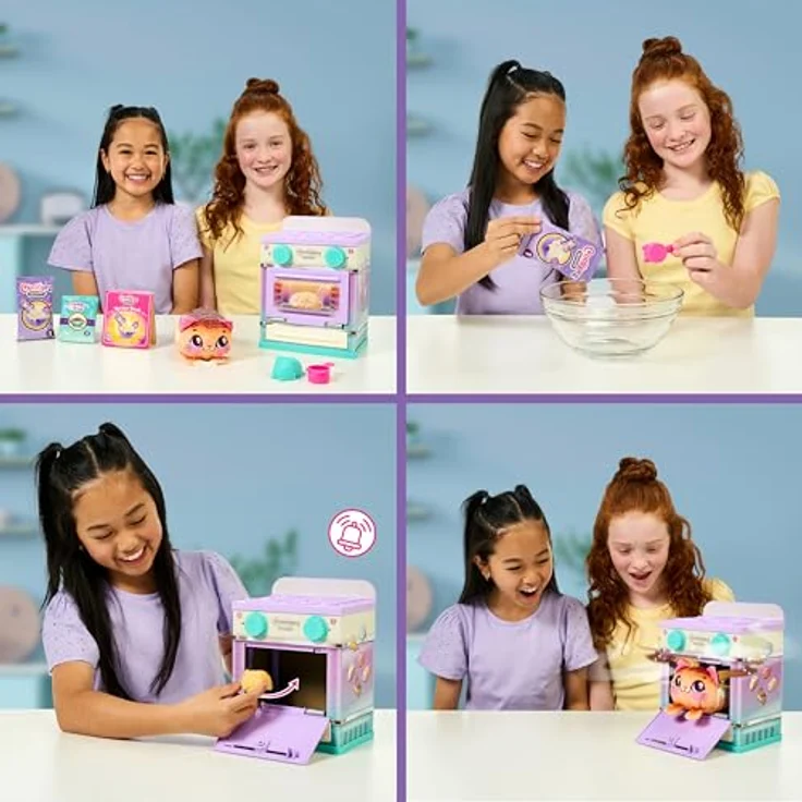 COOKEEZ MAKERY Lil’ Bakez – Backofen-Spielset „Kuschelige Kreationen“, inkl. 1 Plüschtier, Backzubehör und Rezeptbuch, für Kinder ab 5 Jahren – Bild 3