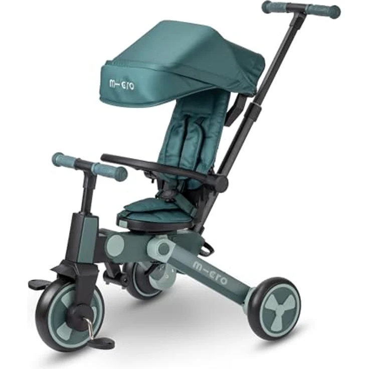 Micro Kinder-Buggy Micro Tricycle, vielseitiges Dreirad mit ergonomischem Sitz, Sicherheitsgurt und Faltmechanismus – Bild 1