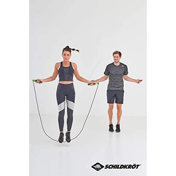 Springseil mit Zähler 270 cm schwarz / grün – Bild 6