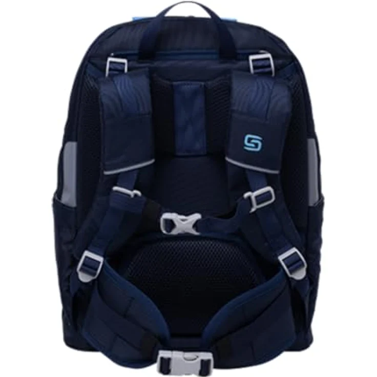Schneiders Vienna Schulranzen Ergojet Space Dream, ergonomische 6-tlg. Schultasche aus 100% recycelten PET-Flaschen, 21 Liter Volumen, wasserabweisend mit LED-Leuchtstab – Bild 5