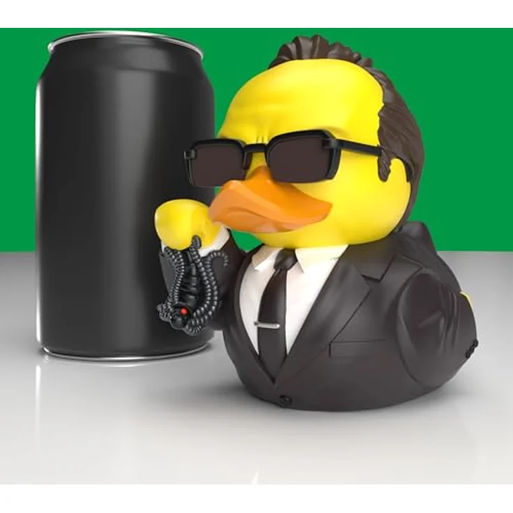 TUBBZ Erstausgabe: The Matrix - Agent Smith, Cosplaying-Gummiente Vinylfigur, 9 cm, in stapelbarer Vitrine – Bild 5