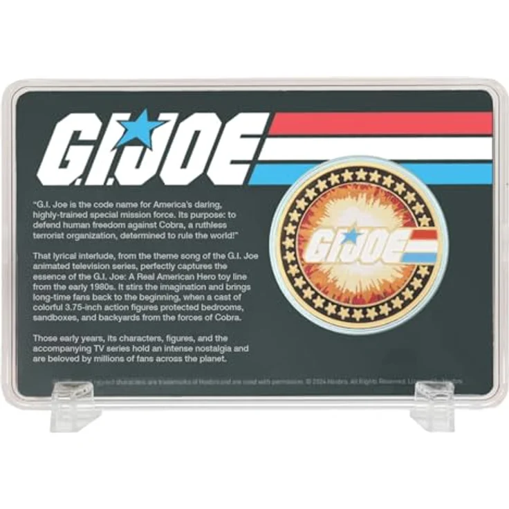Fanatic G.I. Joe Sammelmünze A Real American Hero 60th Anniversary, 24k Gold Plated, Limitierte Edition (1982 Stück), nummeriert, Geschenkbox – Bild 4
