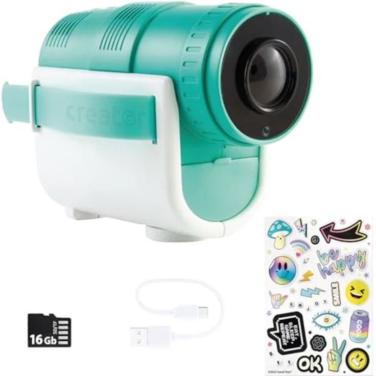 Canal Toys Camera Projector, Kinderkamera mit Foto- und Videoaufnahme, inkl. SD-Karte und USB-C-Ladekabel – Bild 6