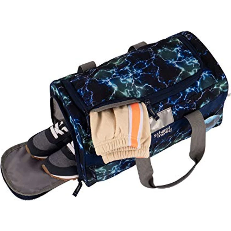 School Mood 'Sporttasche Felix (Wolf)', 18 l, separates Nassfach, reflektierende Flächen, wechselbarer Patchy – Bild 3