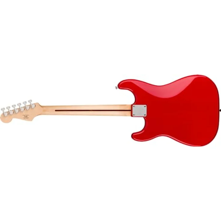 Fender Squier Sonic Stratocaster HT IL, elektrische Gitarre mit Squier Single-Coil-Tonabnehmern, 6-Sattel-Hardtail-Brücke, roter Korpus – Bild 2