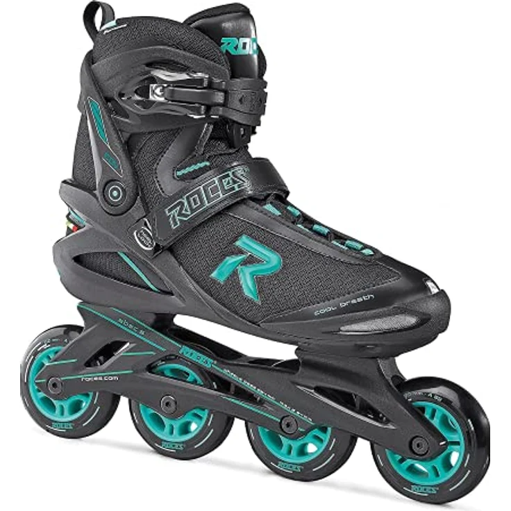 Roces Damen Icon Inliner, Black/Aqua, 39 – Bild 1