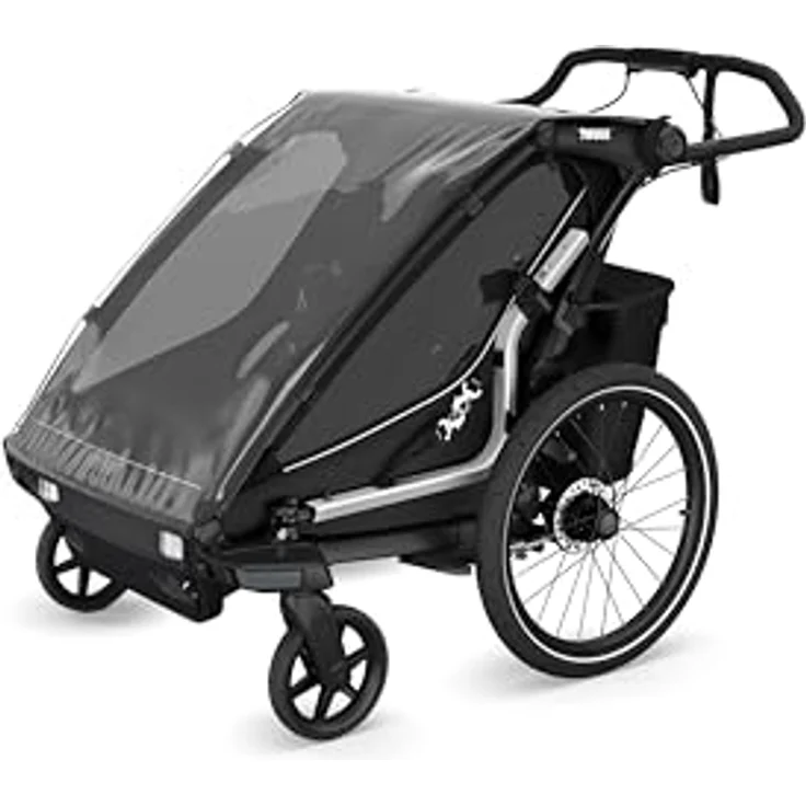 Thule Chariot Sport 2, Veloanhänger mit schneller Einhand-Umwandlung in Kinderwagen und sicherer Ein-Klick-Befestigung – Bild 11