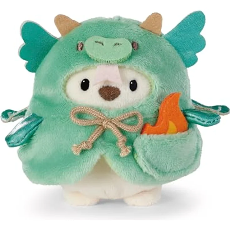 Nici mymochi Eisbär Snono, 8 cm, mit Drachenkostüm und Flamme, Geschenkbox – Bild 1