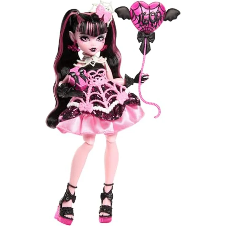 MonsterHigh™ Anziehpuppe Draculaura, Schaurig schöner Geburtstag mit Zubehör für die Party. – Bild 1