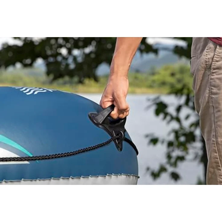 Bestway Hydro Force Trek X3, Schlauchboot (294 cm) für 3 Erwachsene, 360 kg Tragfähigkeit, strapazierfähiges Inflata-Shield-Material, stabiler aufblasbarer Boden – Bild 5