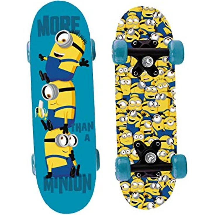 Minions 2 Mini Skateboard aus Holz 43x12x8 cm – Bild 1