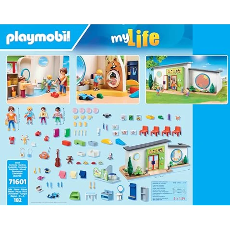 Playmobil® Konstruktions-Spielset KiTa 'Regenbogen' (71601), My Life, 50 Jahre, (182 St), Made in Europe - Preisvergleich – Bild 5