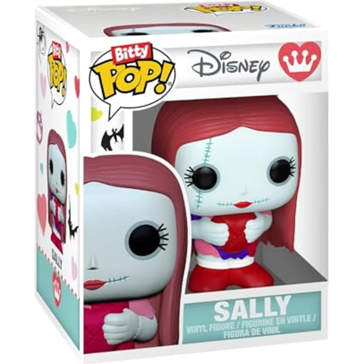 Funko Bitty POP! Bouquet: The Nightmare Before Christmas - Valentines-Jack & Sally, Sammelbare Vinylfigur, Höhe 9,5 cm, offizielles Merchandise für Sammler und Fans – Bild 3