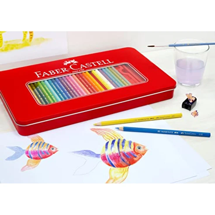 Faber-Castell 115894 - Buntstift hexagonal, 60er Metalletui – Bild 4