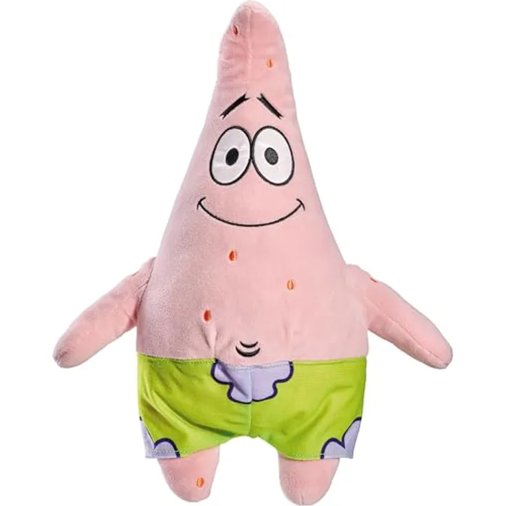 Schmidt Spiele 42844 Spongebob, Patrick, 35 cm Plüschfigur, Original Spongebob Charakter, handwaschbar, ab 0 Jahren