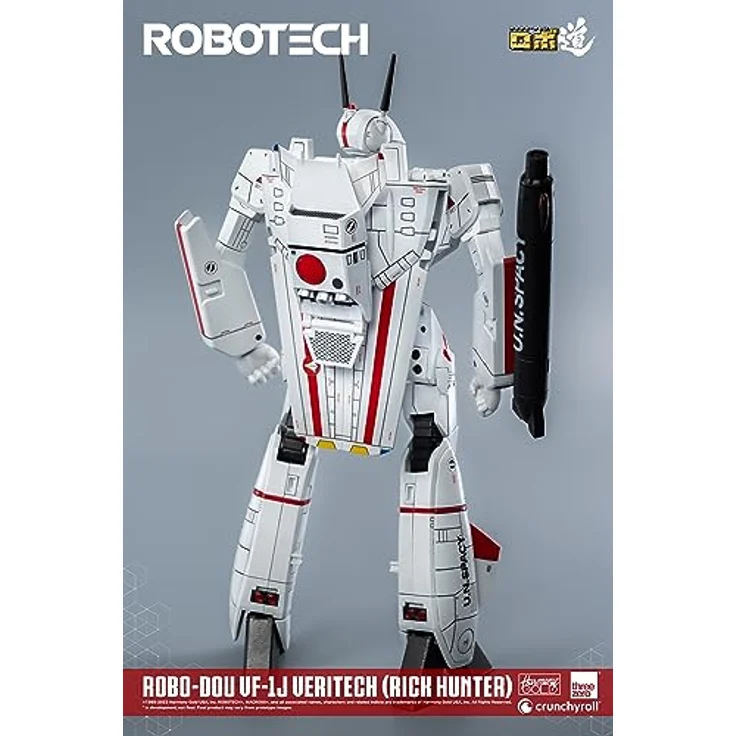 threezero Robotech: ROBO-DOU VF-1J Veritech (Rick Hunter), 20,3 cm Transformierbare Figur mit 109 Gelenkpunkten und Zubehör – Bild 5