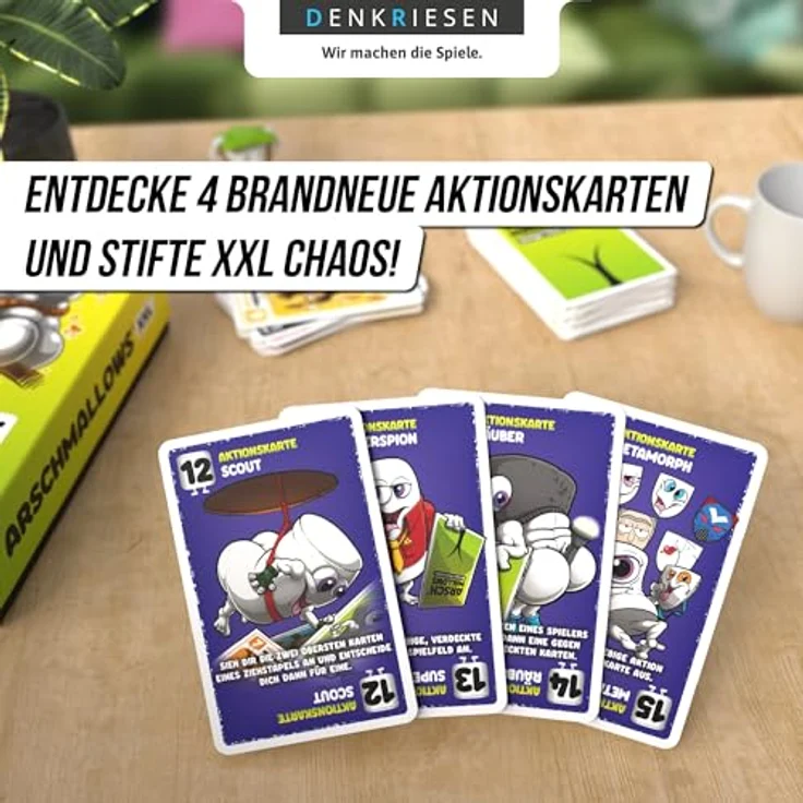 D&R Denkriesen ARSCHMALLOWS® XXL Kartenspiel mit 120 Karten und verrückten Aktionen, nicht geeignet für Kinder unter 3 Jahren – Bild 7