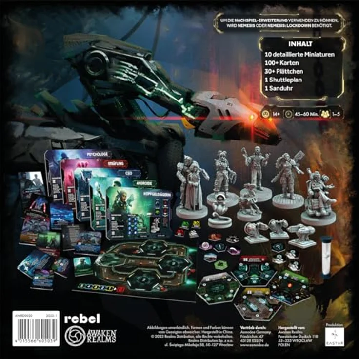 Awaken Realms, Nemesis - Nachspiel Erweiterung, Expertenspiel, Dungeon Crawler, 1-5 Spieler, Deutsch, Mehrfarbig – Bild 4