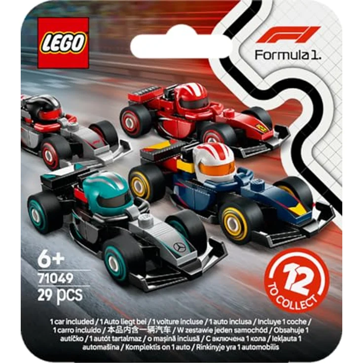 LEGO F1 Rennwagen 71049, Sammelset mit 12 detailreichen Modellen inklusive drehbaren Rädern, Mehrfarbig – Bild 5