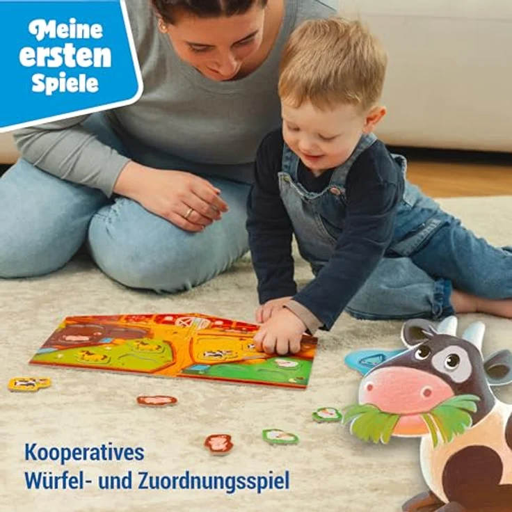 Ravensburger Unser Bauernhofspiel - Meine ersten Spiele, Würfelspiel für 1-4 Spieler ab 2 Jahren, kooperatives Kinderspiel für Mädchen und Jungen – Bild 4