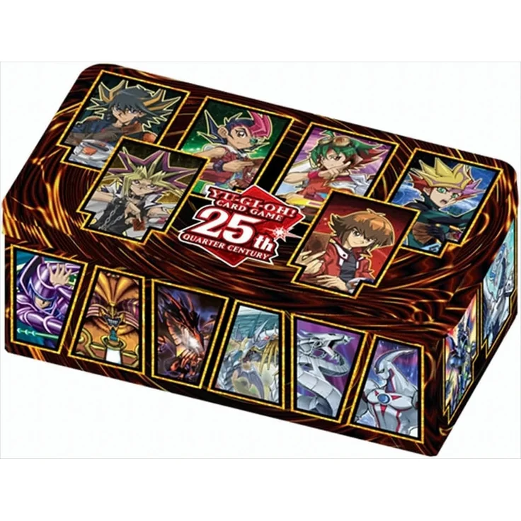 Konami Yu-Gi-Oh! 25th Anniversary Tin: Dueling Heroes, 3x Mega-Packs mit Prismatic Secret Rare, Englisch
