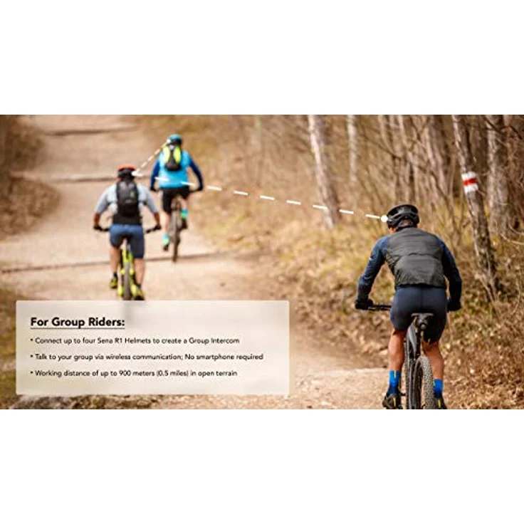 Sena R1 der Smarte Fahrradhelm (Ice Blue, S) – Bild 5