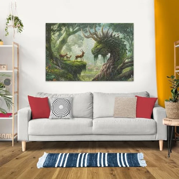 Ravensburger Puzzle 12000808 - Der Walddrache erwacht - 3000 Teile Fantasy-Puzzle, reflexfreies Puzzlebild, recycelte Pappe, ab 14 Jahren geeignet – Bild 5