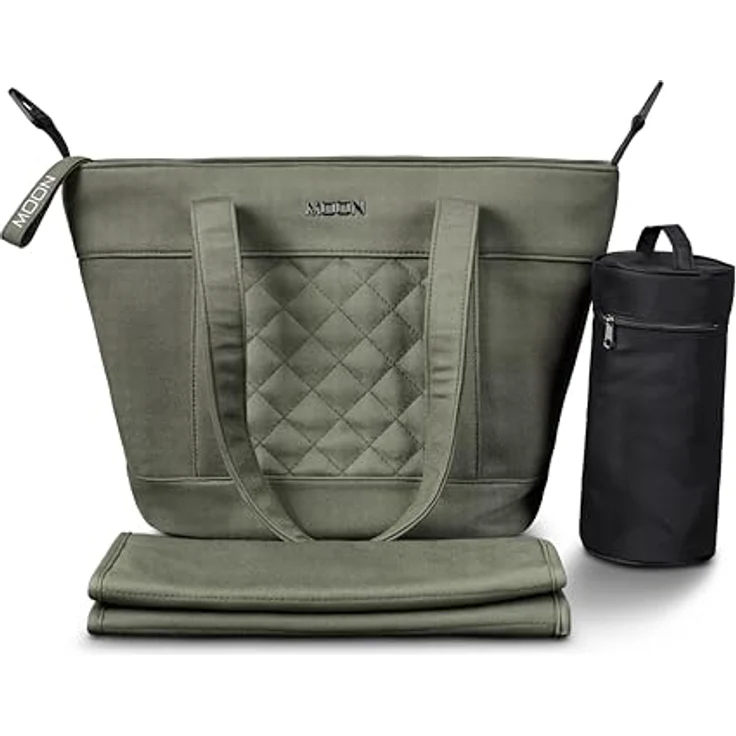 MOON V-SHAPE BAG moss, Wickeltasche mit Fashion-Design – Bild 4