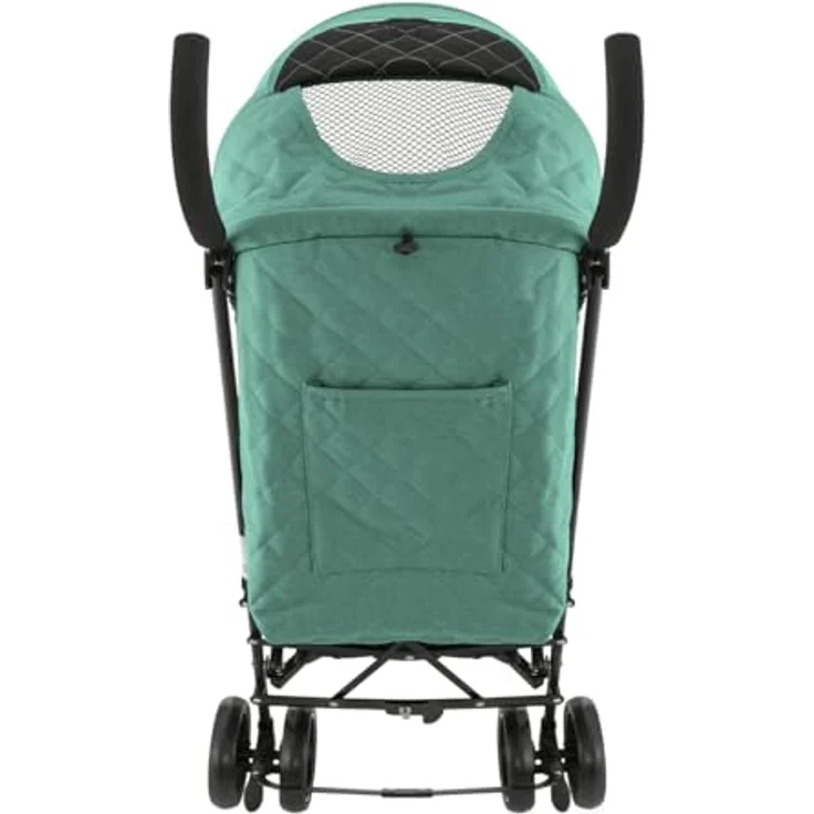 Kikkaboo Kinderwagen Käfer, Stahlrahmen, Korb, abnehmbare Vorderräder, Fußstütze, Farben:türkis – Bild 4