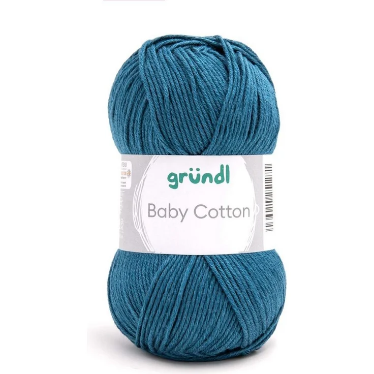 Gründl Gründl Wolle Baby Cotton 50 g petrol Häkelwolle, weich und hautfreundlich - Preisvergleich – Bild 1