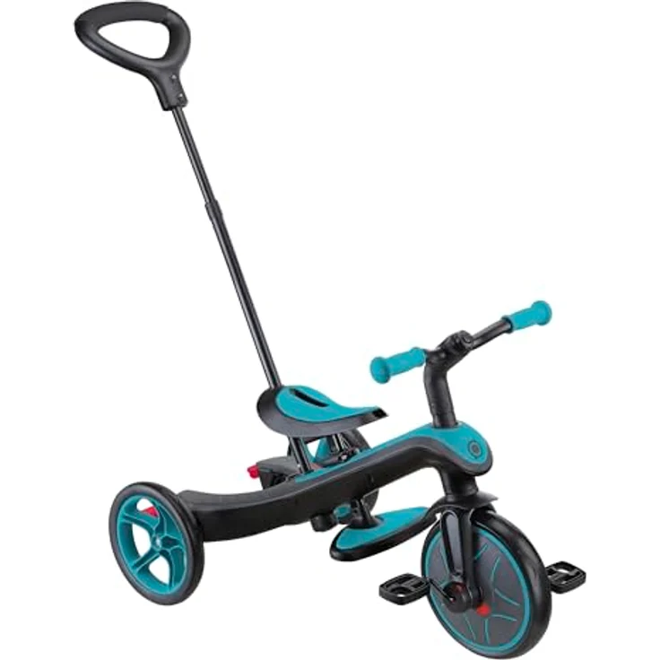 Globber Explorer Trike 4in1 Pro in Türkis – Kinderfahrzeug mit höhenverstellbarem TPR-Sitz – Bild 3