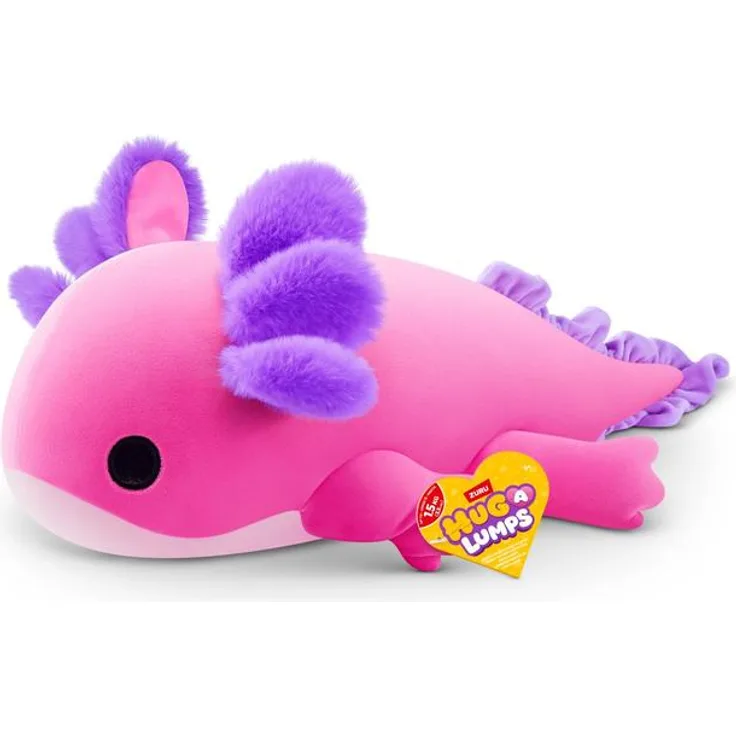 Zuru Hug-A-Lumps - Plüschtier mit Gewicht - Axolotl Ally, 1.5 kg, super-soft und beruhigend