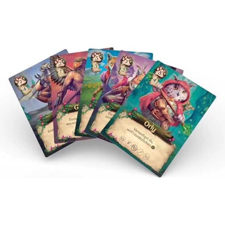 Board Game Circus Lost Lights, Familienspiel für 2 Spieler mit 27 individuell illustrierten Karten und strategischem Drafting-Mechanismus – Bild 3