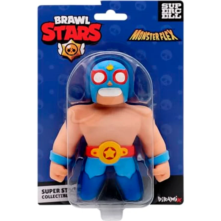 Bizak Monsterflex Brawl Stars Sammlerfigur, elastisch und ausziehbar, 13 cm, 10 Figuren zum Sammeln für Erwachsene und Kinder ab 8 Jahren (64390009-4) – Bild 2