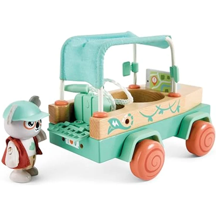Hape Offroad-Solarauto, Spielzeug-Auto mit Koala-Figur und Solar-Ladegerät, umweltfreundlich – Bild 2