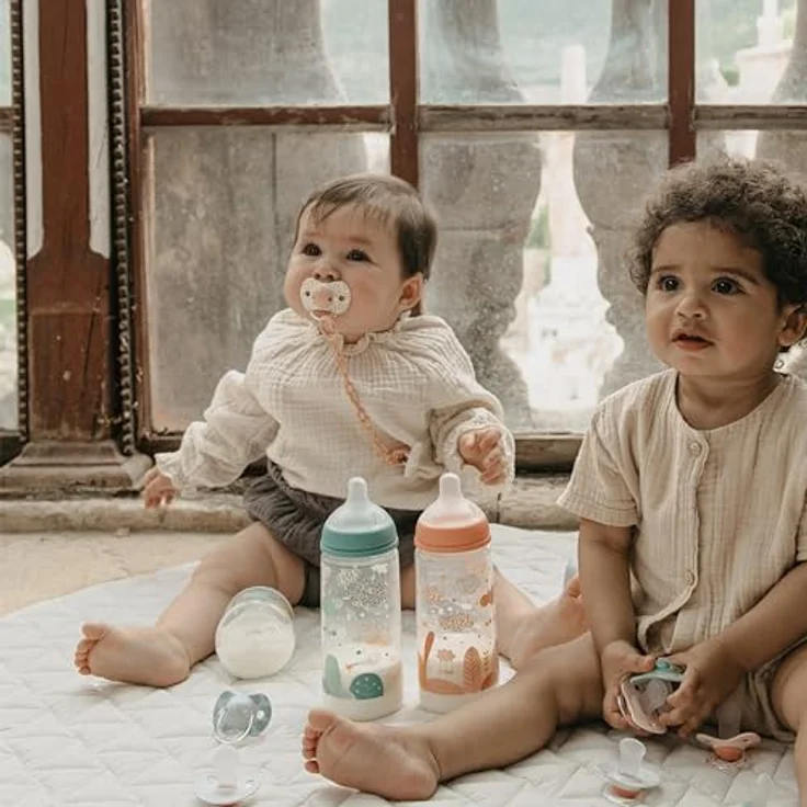 Suavinex Babyflasche Dreams 270ml, Anti-Kolik Sauger SX PRO, blau, geeignet für Neugeborene – Bild 7