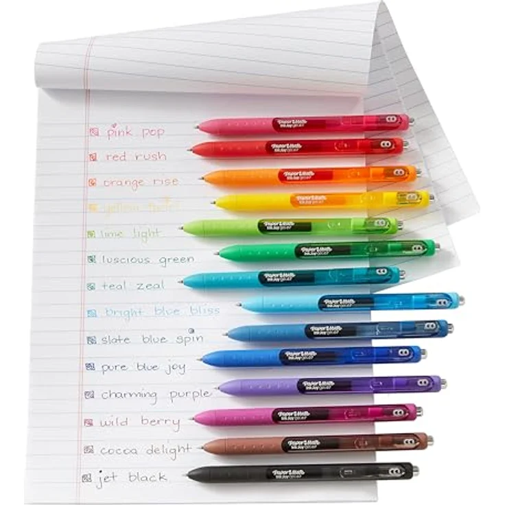 Paper Mate InkJoy Gel Fun M, 14 Multicolor Schreibstifte mit schneller Trocknung und ergonomischem Griff – Bild 7