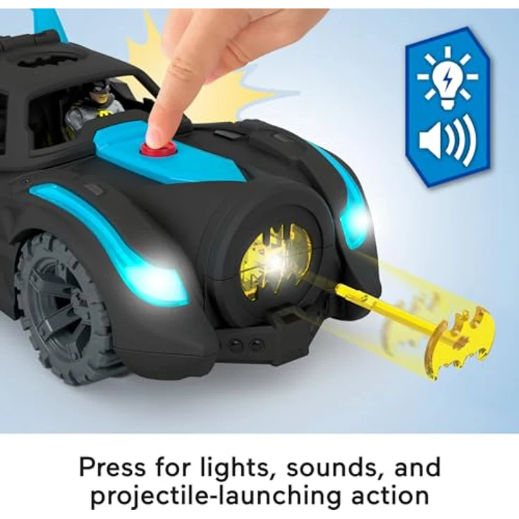 Mattel - Imaginext DC Super Friends Lights & Sounds Batmobile - Preisvergleich – Bild 6