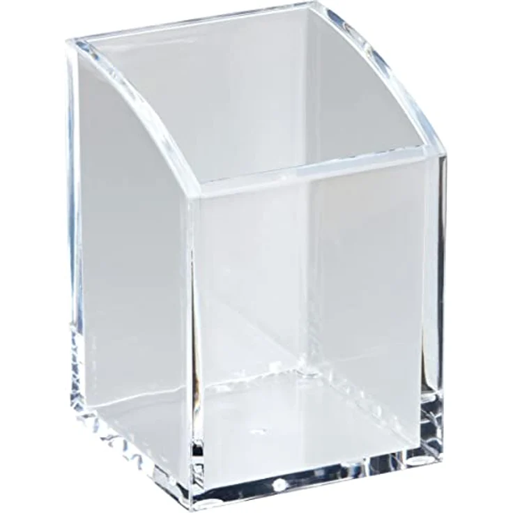 Maul Stiftehalter aus Acryl | Schreibtisch Organizer für Stifte und Scheren in edlem Acryl Look | Vielseitige Anwendbarkeit im Büro, Schreibtisch und zu Hause | Transparent – Bild 1
