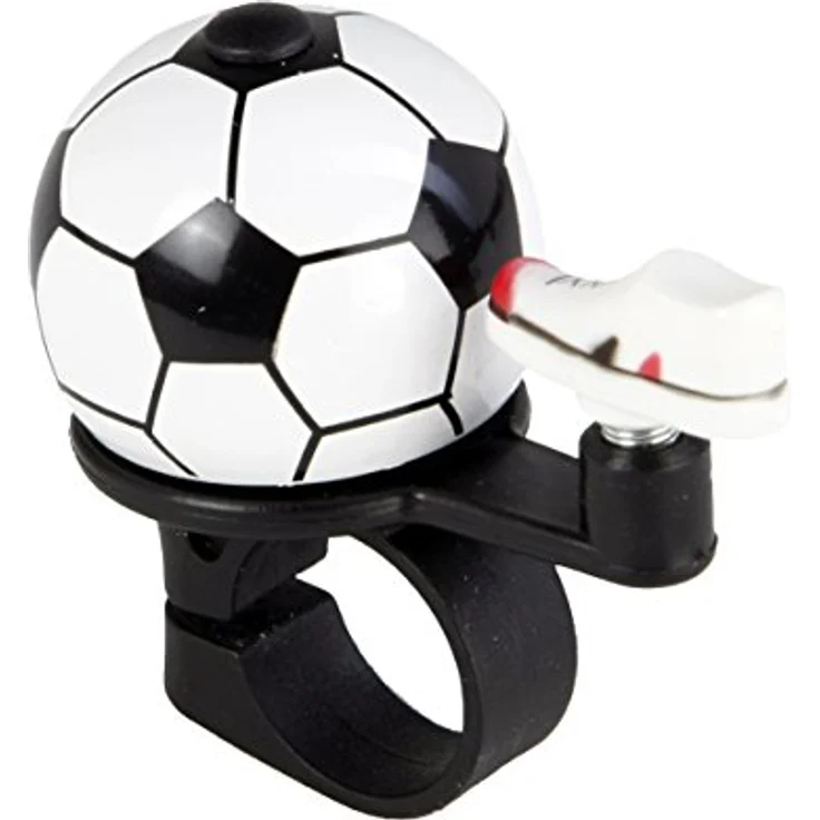 FISCHER Fahrradglocke Kinder Fußball | Fahrradglocke Kinder Jungen | Lenkermontage - Preisvergleich – Bild 1