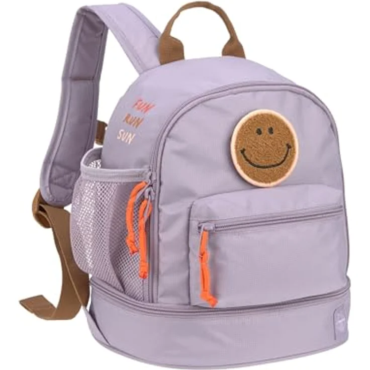 LÄSSIG Kinderrucksack mit Brustgurt Kindergartentasche Kindergartenrucksack 6,5L ab 3 Jahren/Mini Backpack Lilac, gepolsterte Schultergurte, individuell einstellbar, mit verschiedenen Fächern und Namensschild – Bild 1