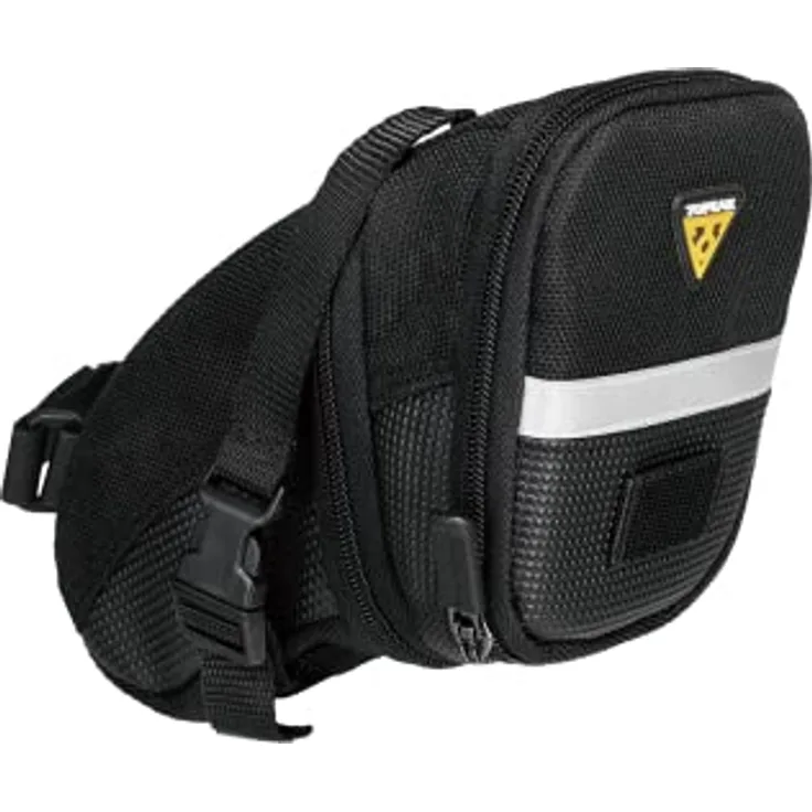 Topeak Satteltasche Mit Befestigungsriemen Aero Wedge Pack, Black, 20 x 11 x 12 cm, 1.31 Liter
