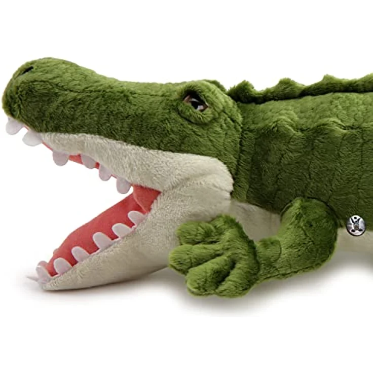 Kuscheltiere.biz Krokodil Kuscheltier Alligator 48 cm Plüschtier Reptilien Echse TAMINO, realistisches Design, waschbar bei 30°C, Markenqualität, grün – Bild 2