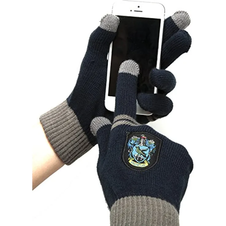 Cinereplicas Harry Potter - Handschuhe Touchscreen Ravenclaw - Offizielle Lizenz, warm und praktisch, blau