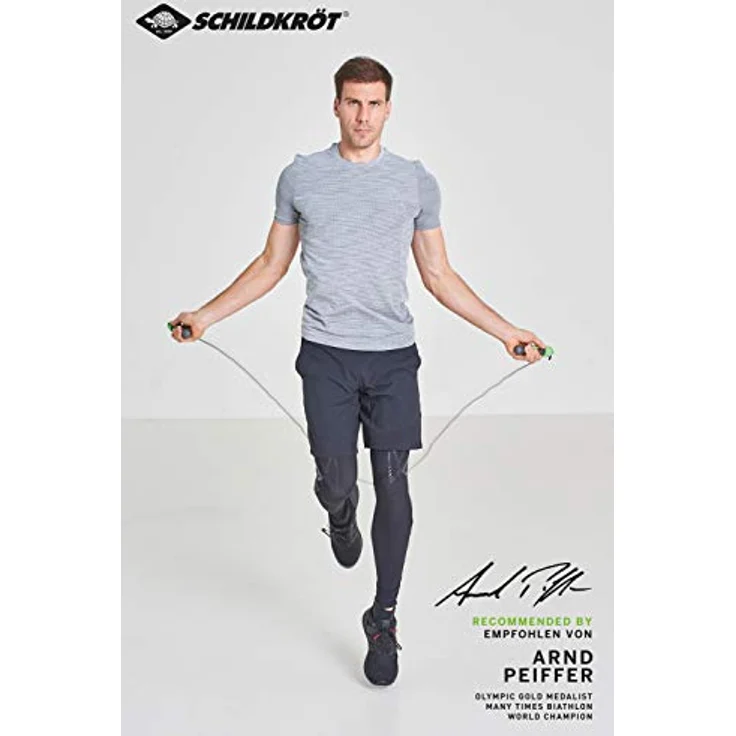 Springseil mit Zähler 270 cm schwarz / grün – Bild 3