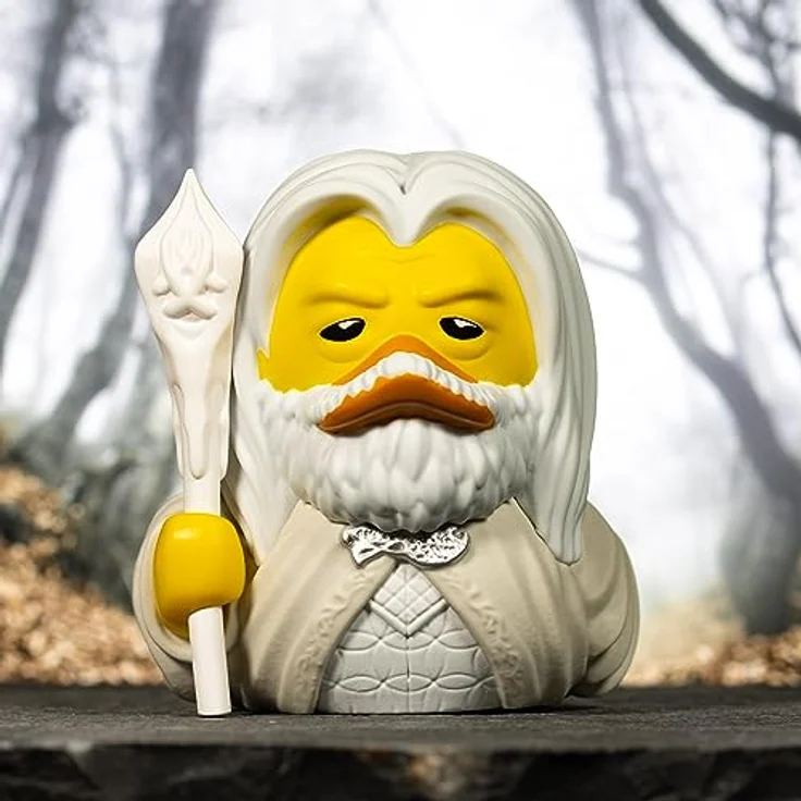 TUBBZ Box-Ausgabe Gandalf der Weiße Sammler-Vinyl-Gummiente Figur - Offizielles Der Herr der Ringe Merchandise - 9 cm groß, hochdetailliert & mit Display-Box – Bild 3