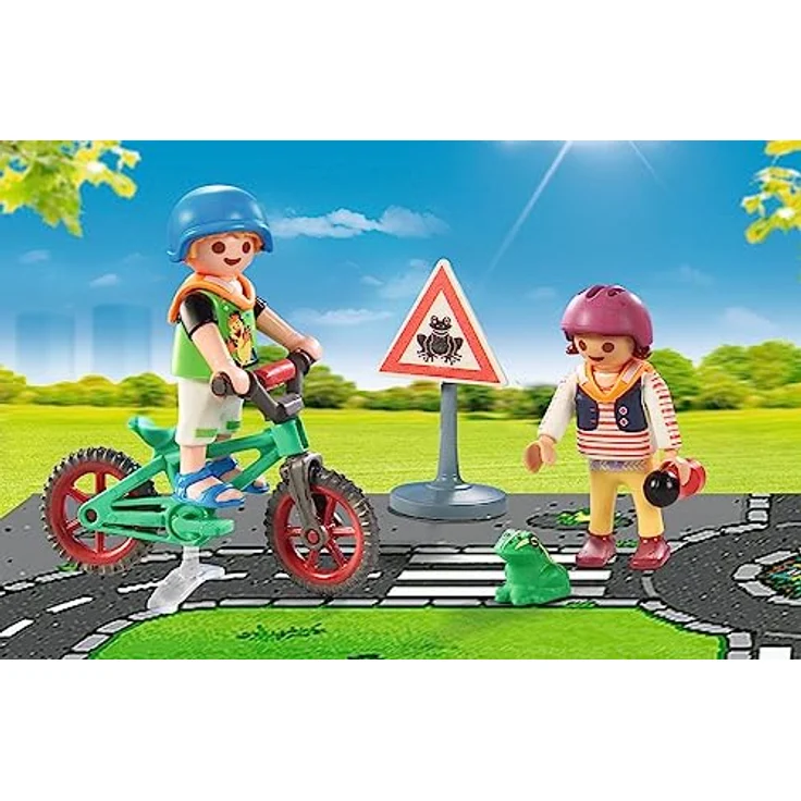 Playmobil® 71332 Fahrradparcours - Übungsplatz für sicheres Verhalten im Straßenverkehr, Playmobil® City Life – Bild 6