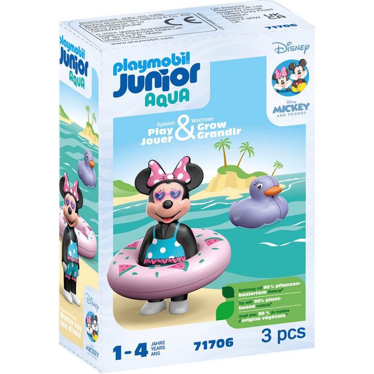 Playmobil® Konstruktions-Spielset Minnies Strandausflug, JUNIOR & Disney, (3 St), Made in Europe – Bild 1