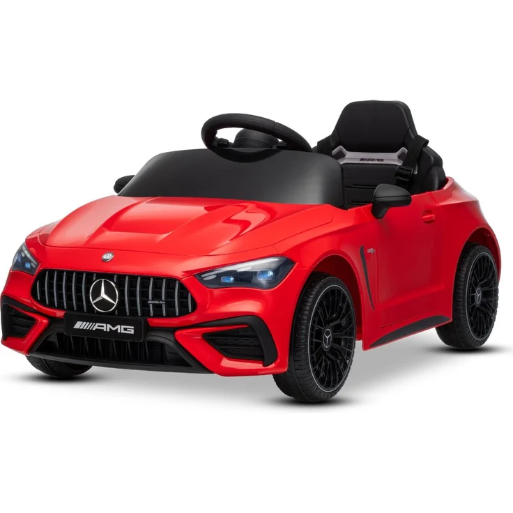 Beneo Elektrisches Kinderfahrzeug Mercedes CLE 12V, rot, mit Hinterradantrieb, Lithium-Akku, 2,4-GHz-Fernbedienung, MP3-Player, Bluetooth, LED-Beleuchtung, ORIGINAL-Lizenz