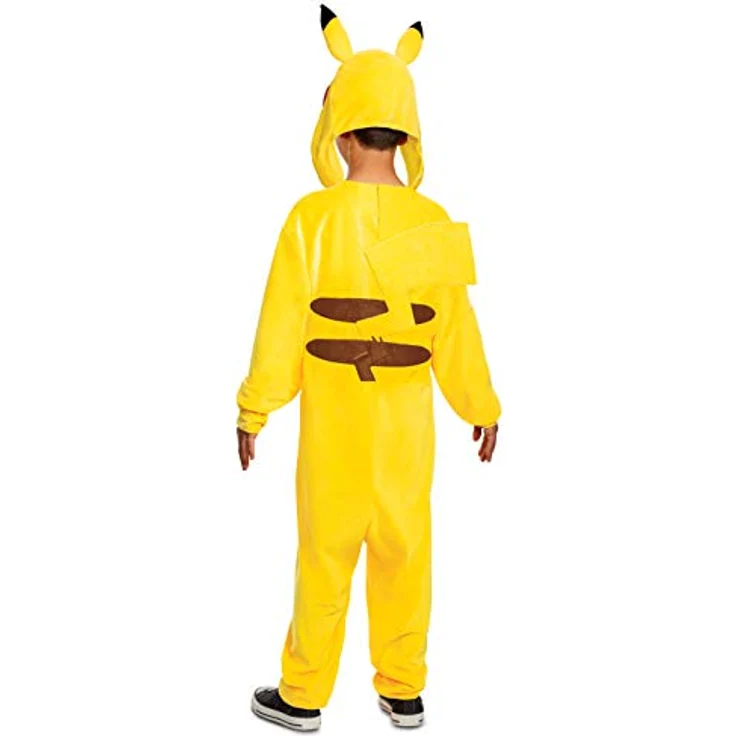 Pokemon Pikachu Deluxe Kinderkostüm | Medium (7-8), Premium-Qualität, bequem für den ganzen Tag, mit vollständigem Look für Halloween und Abenteuer – Bild 2